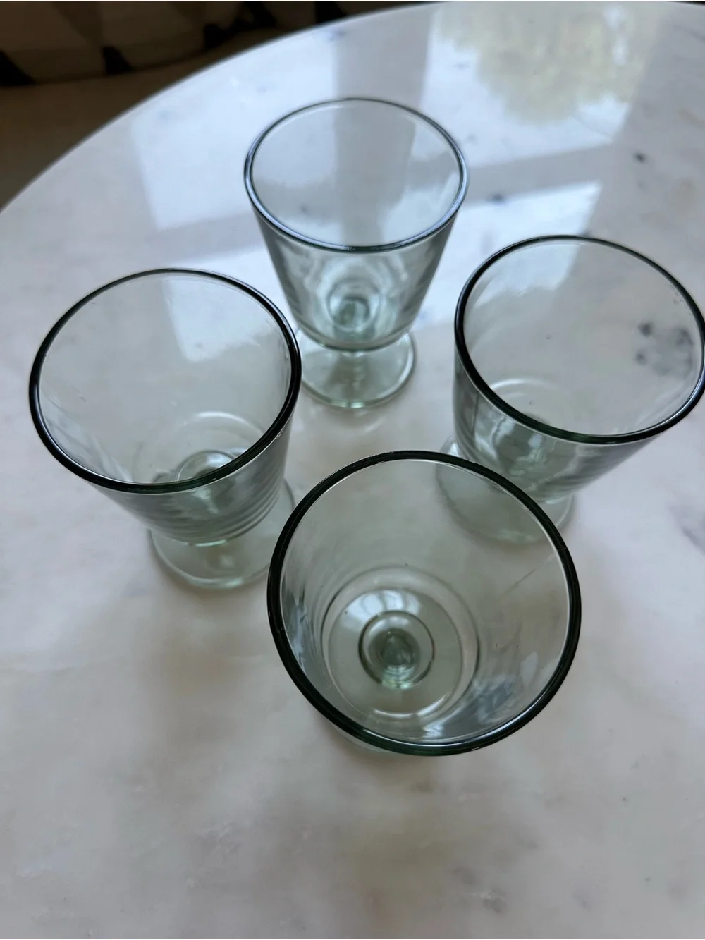 Threshold by Studio McGee Green Goblet Glasses - Set of 4